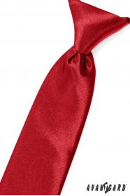 Cravata rosie pentru baietel pe banda elastica