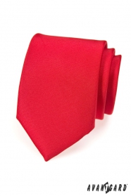 Cravată bărbați roșie MAT