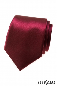 Cravată strălucitoare pentru bărbați visiniu
