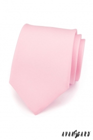 Cravata pentru barbati roz mat