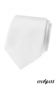 Cravată albă structurată Avantgard Lux