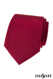 Cravată bărbătească cu structură de culoare visiniu