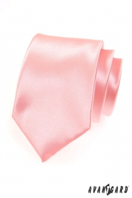 Cravată netedă roz pentru bărbați