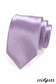 Cravată liliac netedă