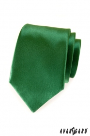 Cravată verde Avantgard într-o singură culoare