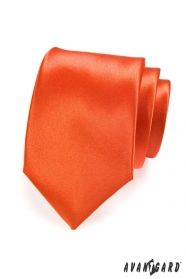 Cravată monocromă portocalie