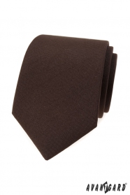 Cravată maro mat pentru bărbați