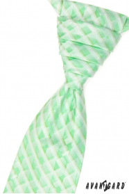Cravata de nunta, carouri verde