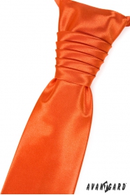 Cravată de nuntă portocalie distinctivă