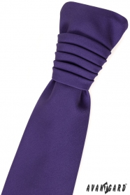 Cravată de nuntă franceză violet închis