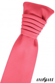 Cravata frantuzeasca in culoarea coral
