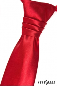 Cravată roșie franceză pentru un băiat