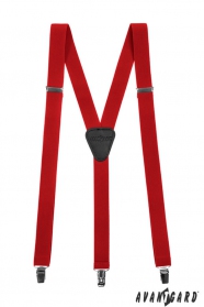 Bretele elastice roșii cu cleme