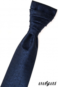 Cravata de nunta eleganta albastru inchis
