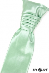 Cravată de mireasă verde delicat
