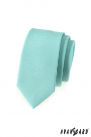 Cravată îngustă în verde mentă