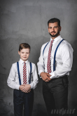 Cravata copii Tricolor Lux - lungime 31 cm