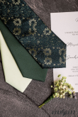 Cravata LUX verde mat - latime 7 cm