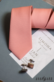 Cravata mata roz somon - latime 7 cm