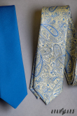 Cravată îngustă albastră mat Avantgard - latime 5 cm
