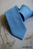 Cravata albastru deschis mat - latime 7 cm