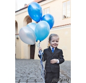 Cravată de băiat de un albastru intens - lungime 31 cm