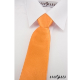 Cravată portocalie de băiat - lungime 31 cm