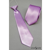 Cravată strălucitoare în nuanță liliac - latime 7 cm