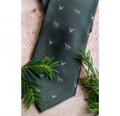 Cravată verde de vânătoare
