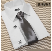 Cravata din grafit pentru barbati - latime 7 cm