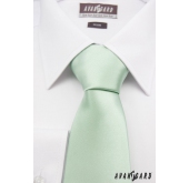 Cravata barbati verde deschis lucios - latime 7 cm