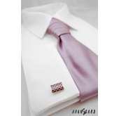 Cravată de nuntă liliac netedă - universal