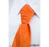 Cravată de nuntă portocalie distinctivă - universal