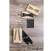 Bretele negre cu cleme într-o cutie cadou - latime 35 mm