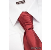 Cravată de nuntă franceză burgundă o culoare - universal