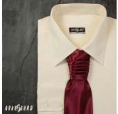 Cravată de nuntă franceză burgundă o culoare - universal