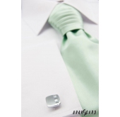 Cravată de mireasă verde delicat - universal