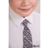 Cravata copii cu model gri 31 cm